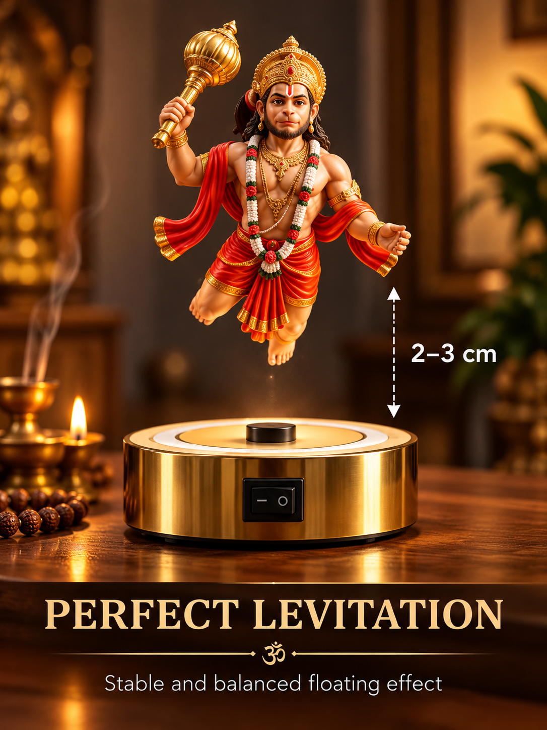 Levitating hanuman idol